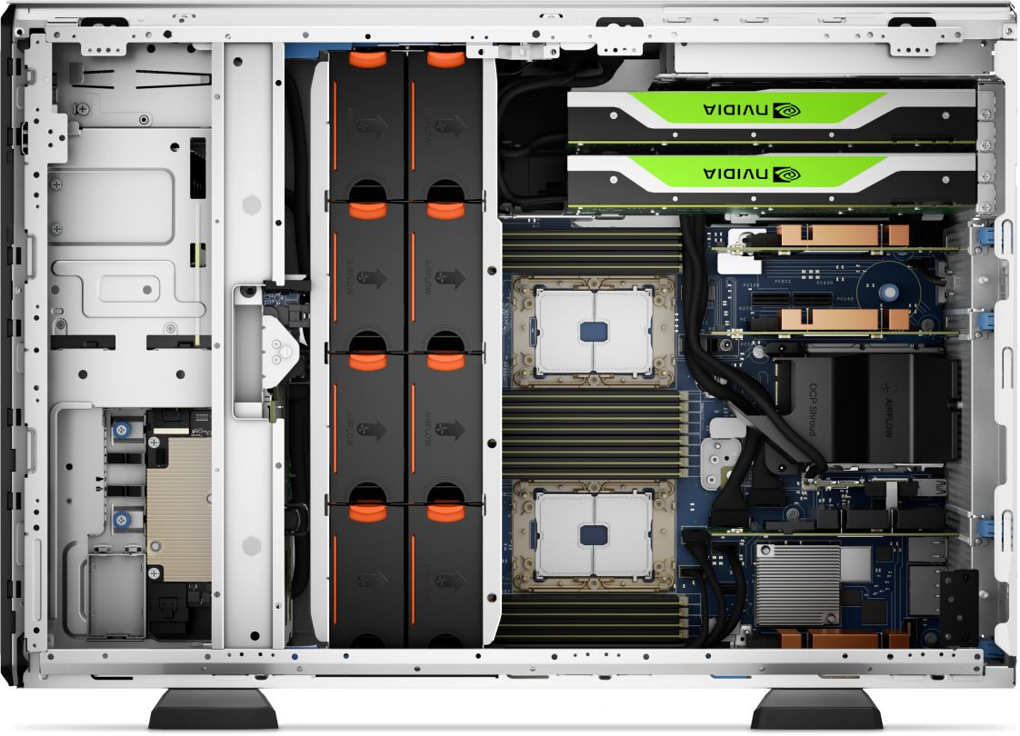 Dell PowerEdge T550 Tower Server,Intel Xeon 4310 2.1GHz(12C/24T),16GB 3200MT/s RDIMM,480GB SSD SATA RI(8x3.5