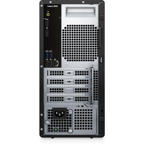 Desktop Vostro 3910 MT, 180W EPA Black chassis (Silver mesh) with TPM, No Media Card Reader, 12th Gen Intel(R) Core(TM) i5-12400 processor (6- Core, 18M Cache, 2.5GHz to 4.4GHz), Intel UHD Graphics 730 with shared graphics memory, 8GB, 8Gx1, DDR4, 3200MHz, 256GB M.2 PCIe NVMe Solid State Drive, Tray_3