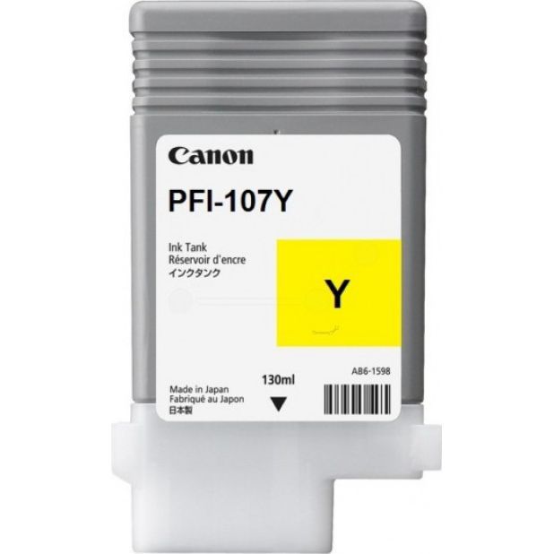 Cartus cerneala Canon PFI-107Y, yellow, capacitate 130ml, pentru Canon iPF680/685, iPF780/785, iPF670/770_2