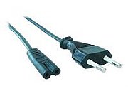 CABLU alimentare GEMBIRD casetofon, 1.8m, intrare Euro plug, iesire C7, 10A, certificare VDE, bulk, black, 