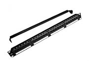 PATCH PANEL GEMBIRD 24 porturi, Cat5e, 1U pentru rack 19