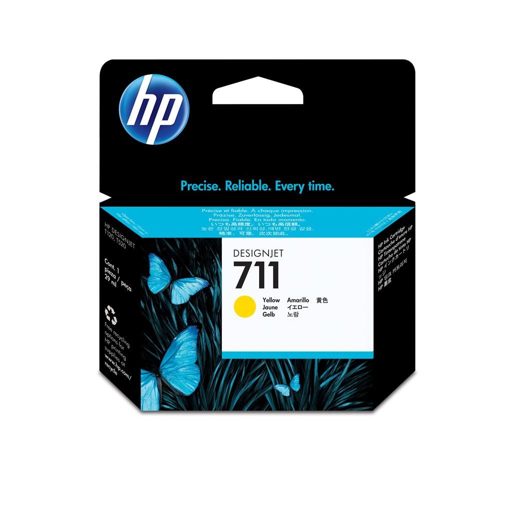 HP 711 original ink cartridge yellow standard capacity 29ml 1-pack_2