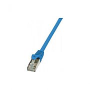 PATCH CORD FTP LOGILINK Cat5e, cupru-aluminiu, 2 m, albastru, AWG26, ecranat 