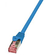 PATCH CORD S/FTP LOGILINK Cat6, LSZH, cupru, 3 m, albastru, AWG27, dublu ecranat 