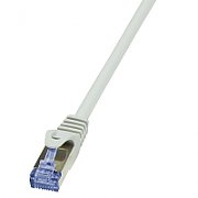 PATCH CORD S/FTP LOGILINK Cat6a, LSZH, cupru, 0.5 m, gri, AWG26, dublu ecranat 