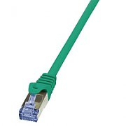 PATCH CORD S/FTP LOGILINK Cat6a, LSZH, cupru, 1 m, verde, AWG26, dublu ecranat 