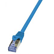 PATCH CORD S/FTP LOGILINK Cat6a, LSZH, cupru, 1 m, albastru, AWG26, dublu ecranat 