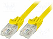 PATCH CORD UTP LOGILINK Cat5e, cupru-aluminiu, 7.5 m, galben, AWG26, 