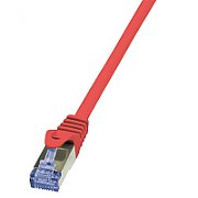 PATCH CORD S/FTP LOGILINK Cat6a, LSZH, cupru, 7.5 m, rosu, AWG26, dublu ecranat 