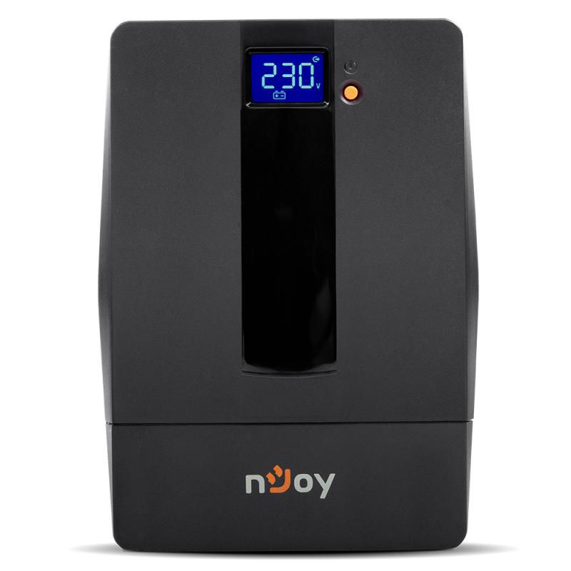 UPS nJoy Horus Plus 2000, 2000VA/1200W, Afisaj LCD cu ecran tactil, 4 Prize Schuko cu Protectie, Repornire Automata, RJ11 protectie pentru linia de telefon/modem, Posibilitatea de monitorizare si control prin USB, LAN si internet, port de comunicare USB, rata de eficienta pana la 90%_2