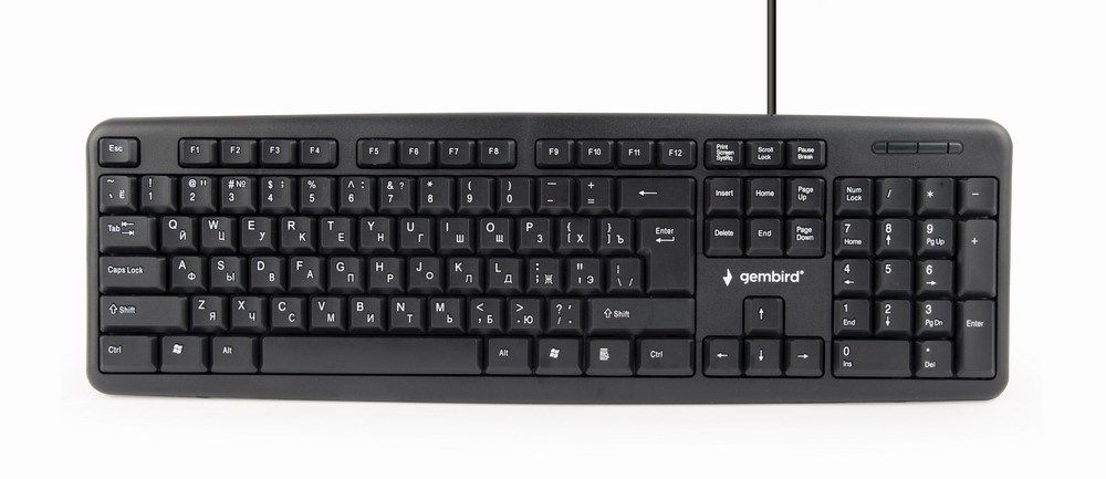 Gembird KB-U-103-RU keyboard USB QWERTY English,Russian Black_6