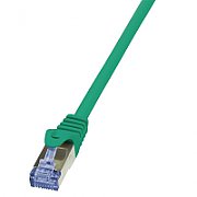 PATCH CORD S/FTP LOGILINK Cat6a, LSZH, cupru, 7.5 m, verde, AWG26, dublu ecranat 