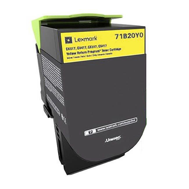 Toner Lexmark 71B20Y0, yellow ,return program ,2.3k,CX317DN/417DE, CS317DN/417DN/_4