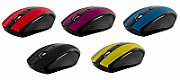 Mouse Serioux, Rainbow 400, fara fir, USB, senzor optic, distanta de operare; 10m, precizie: 1000/1600DPI ajustabila, 4 butoane, 2x baterie AAA, sisteme de operare: Windows / Mac OS / Linux, albastru_2