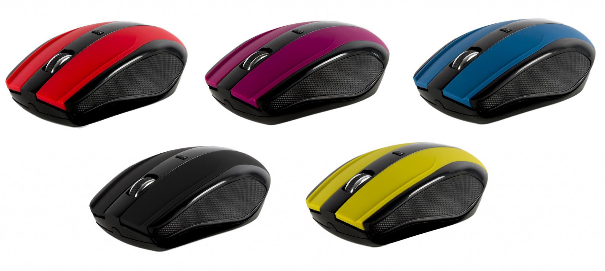 Mouse Serioux, Rainbow 400, fara fir, USB, senzor optic, distanta de operare; 10m, precizie: 1000/1600DPI ajustabila, 4 butoane, 2x baterie AAA, sisteme de operare: Windows / Mac OS / Linux, negru_3