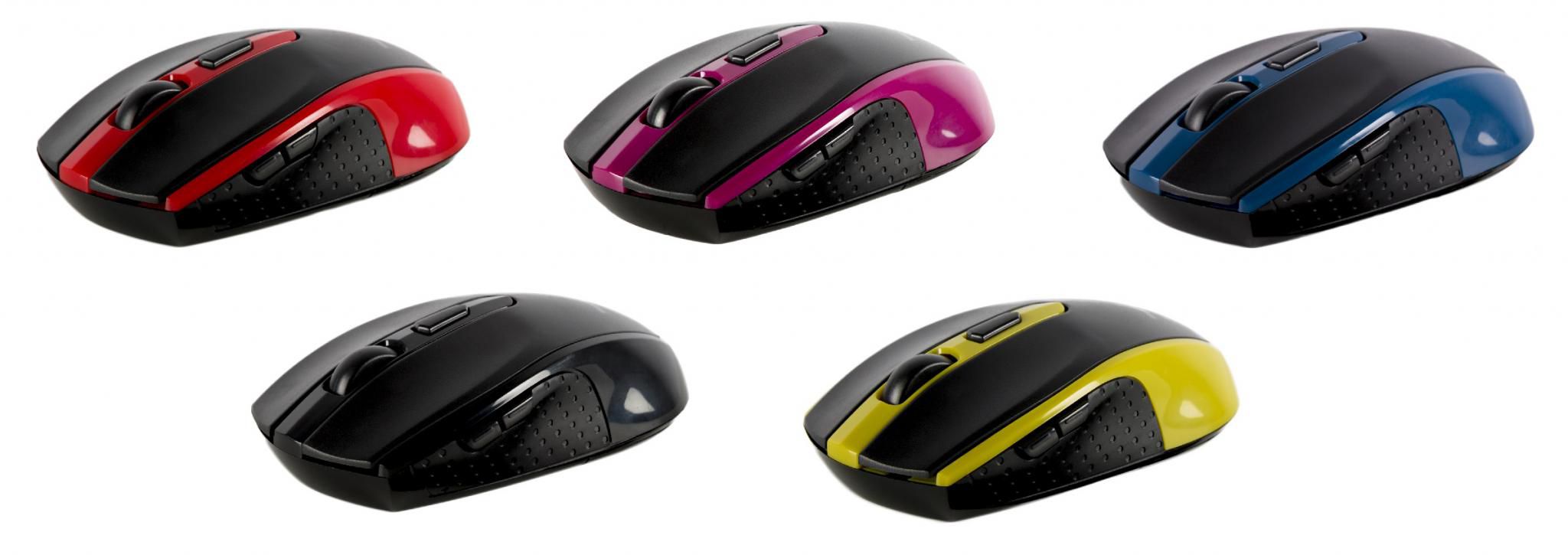 Mouse Serioux, Pastel 600, fara fir, USB, senzor optic, distanta de operare; 10m, precizie: 1000/1600DPI ajustabila, 6 butoane, 2x baterie AAA, sisteme de operare: Windows / Mac OS / Linux, negru_3