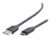 GEMBIRD CCP-USB2-AMCM-6 USB 2.0 AM cable to type-C AM/CM 1.8m black_1