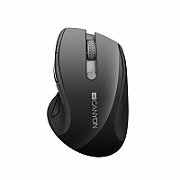 CANYON MW-01 2.4GHz wireless mouse with 6 buttons, optical tracking - blue LED, DPI 1000/1200/1600, Black pearl glossy, 113x71x39.5mm, 0.07kg_1