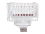 MUFA RJ-45 GEMBIRD pt. cablu UTP, Cat5e, RJ-45 (T) | RJ-45 (T) tip pass-through, plastic, 100 buc, 