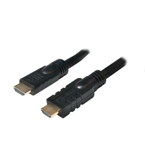 CABLU video LOGILINK, HDMI (T) la HDMI (T), 15m, conectori auriti, rezolutie maxima 4K UHD (3840 x 2160) la 30 Hz, negru, 