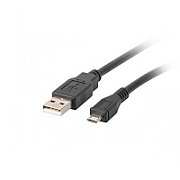 Lanberg CA-USBM-10CC-0010-BK USB cable 1 m USB 2.0 Micro-USB B USB A Black_1