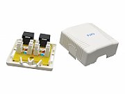 PRIZA RJ-45 aplicabila cu 2 iesiri GEMBIRD pt. cablu UTP, Cat6, Krone (LSA) x 2 | RJ-45 (M) x 2, plastic, 1 buc, 