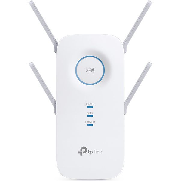 TP-link AC2600 Wi-Fi Range Extender, RE650, IEEE802.11ac, IEEE 802.11n, IEEE 802.11g, IEEE 802.11b, IEEE 802.11a, 1* 10/100/1000M Ethernet Port (RJ45), 4* external antenna, 2.4GHz & 5GHz(11ac), 5GHz:Up to 1733Mbps, 2.4GHz:Up to 800Mpbs, 12W （max power consumption）_5