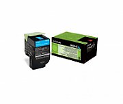 Toner Lexmark 80C2HCE, cyan, 3 k, CX410de , CX410de with 3 yearOnsite Service , CX410dte , CX410e , CX510de , CX510de Statoil ,CX510dhe , CX510dthe_1