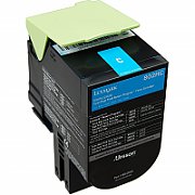 Toner Lexmark 80C2HCE, cyan, 3 k, CX410de , CX410de with 3 yearOnsite Service , CX410dte , CX410e , CX510de , CX510de Statoil ,CX510dhe , CX510dthe_3