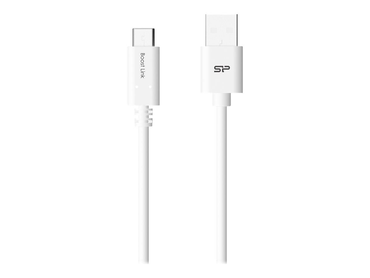 SILICONPOW SP1M0ASYLK10AC1W Silicon Power Cable USB TypeC - USB, Boost Link LK10AC, 1M, 2.4A, Alb_2