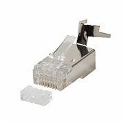 MUFA RJ-45 LOGILINK pt. cablu UTP, FTP, SFTP, Cat5e | Cat6 | Cat6a | Cat7 | Cat7a | Cat8.1, RJ-45 (T), ecranat, plastic cu metal, 50 buc, 