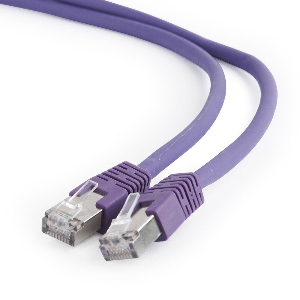 PATCH CORD S/FTP GEMBIRD Cat6a, LSZH, cupru, 5 m, violet, AWG27, dublu ecranat 