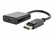 CABLU video GEMBIRD, adaptor DisplayPort (T) la HDMI (M), 10cm, rezolutie maxima Full HD (1920 x 1080) la 60Hz, negru, 