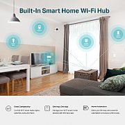 TP-Link AC1300 Whole Home Mesh Wi-Fi System, Deco M5 (1-Pack); Quad-core CPU; 2 LAN/WAN Gigabit Ethernet Ports; Flash: 32 MB; SDRAM: 256 MB; 4* internal antennas per Deco unit; Wireless Standards: IEEE 802.11 ac/n/a 5 GHz, IEEE 802.11 b/g/n 2.4 GHz; Frequency: 2.4 GHz and 5 GHz; External Power_3