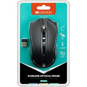 CANYON MW-5 2.4GHz wireless Optical Mouse with 4 buttons, DPI 800/1200/1600, Black, 122*69*40mm, 0.067kg_2