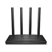 TP-link AC1200 Wireless MU-MIMO Gigabit Router, ARCHER C6; Wireless Standards: IEEE 802.11ac/n/a 5GHz, IEEE 802.11b/g/n 2.4GHz; Frequency: 2.4GHz and 5GHz; Signal Rate: 5GHz: Up to 867Mbps, 2.4GHz: Up to 300Mbps; Ports: 4* 10/100/1000Mbps LAN Ports, 1*10/100/1000Mbps WAN Port; 4* Fixed Omni_1