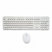 Kit tastatura + mouse Serioux Retro light 9910WH, wireless 2.4GHz, US layout, multimedia, mouse optic 800-1600dpi, USB, nano receiver, alb_3