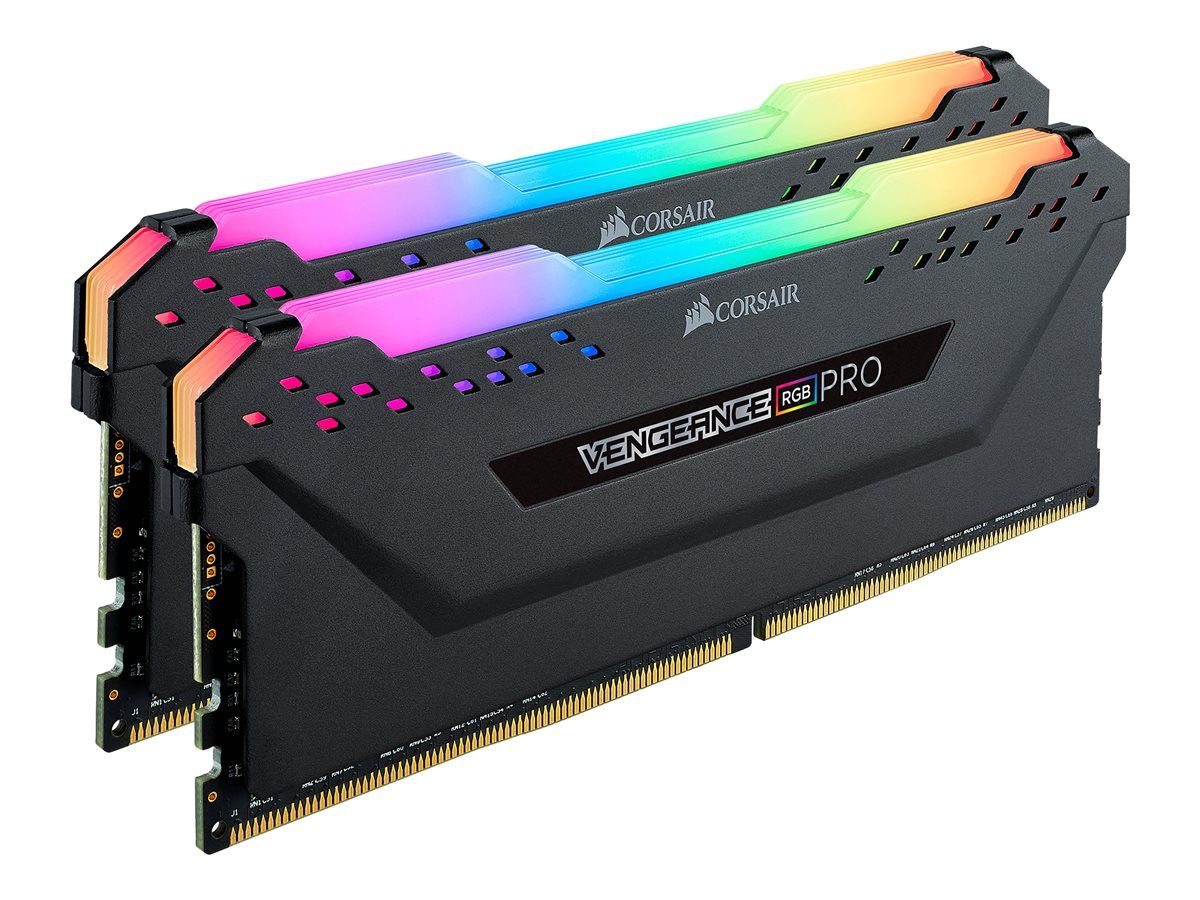 CORSAIR 16GB RAMKit 2x8GB DDR4 3200MHz 2x288Dimm Unbuffered 16-18-18-36 Vengeance RGB Pro Black Heat Spreader RGB LED 1.35V XMP2.0_2