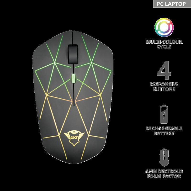 Mouse Trust GXT 117 Strike, Wireless Gam, negru_2