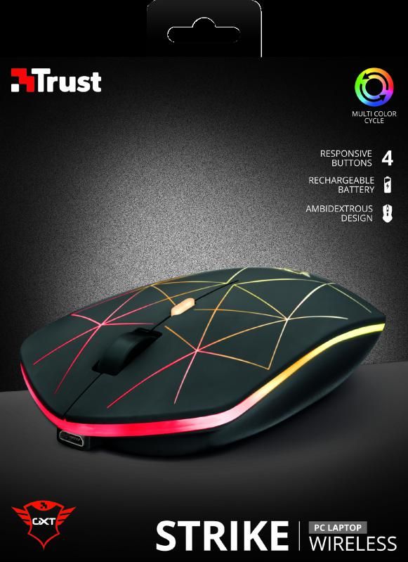 Mouse Trust GXT 117 Strike, Wireless Gam, negru_6