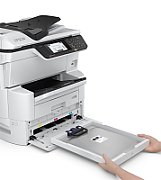 Multifunctional inkjet color Epson WF-C878RDTWFC, dimensiune A3 (Printare, Copiere, Scanare, Fax), duplex, viteza 25ppm alb-negru, 25ppm color, rezolutie 4800 x 1200 dpi, limbaj de printare: PCL6, PCL5c, PCL5e, ESC/P-R, PDF 1.7, PostScript 3, alimentare hartie: standard 835 coli, max. 1835 coli_4