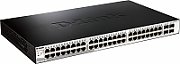 SWITCH PoE D-LINK Smart 24 porturi Gigabit (12 PoE), IEEE 802.3af/at, carcasa metalica, rackabil, 