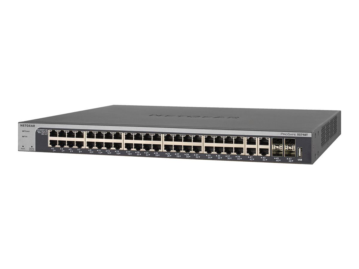 Netgear 48Port Switch 100/1000/10000 XS748T 10-Gigabit Ethernet Smart Switch_4