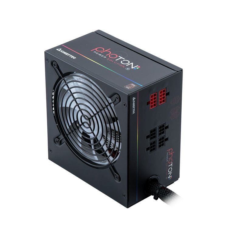 SURSA CHIEFTEC 650W (real), Photon series, modulara, fan 12cm RGB, compatibila 80PLUS Bronze, &gt;85% eficienta, 1x CPU 4+4, 4x PCI-E (6+2), 6x SATA 