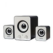 BOXE SPACER 2.1, RMS:  11W (2 x 3W + 5W), control volum, USB power, black &amp; white, 