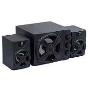 BOXE SPACER Gaming 2.1, RMS: 11W (2 x 3W + 5W), control volum, bass si inalte, subwoofer lemn MDF, 14 x LED, USB power, black, 