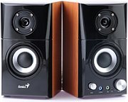 BOXE GENIUS 2.0, RMS: 20W (2 x 10W), amplificare integrata, black&amp;cherry wood, 