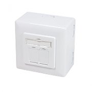 PRIZA RJ-45 aplicabila cu 2 iesiri | PRIZA RJ-45 incastrabila cu 2 iesiri LOGILINK pt. cablu FTP, Cat6, Krone (LSA) x 2 | RJ-45 (M) x 2, ecranat, plastic cu metal, 1 buc, 