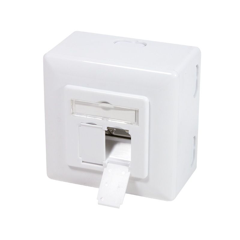 PRIZA RJ-45 aplicabila cu 2 iesiri | PRIZA RJ-45 incastrabila cu 2 iesiri LOGILINK pt. cablu FTP, Cat6, Krone (LSA) x 2 | RJ-45 (M) x 2, ecranat, plastic cu metal, 1 buc, 