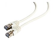 PATCH CORD FTP GEMBIRD Cat6, cupru-aluminiu, 0.5 m, alb, AWG26, ecranat 